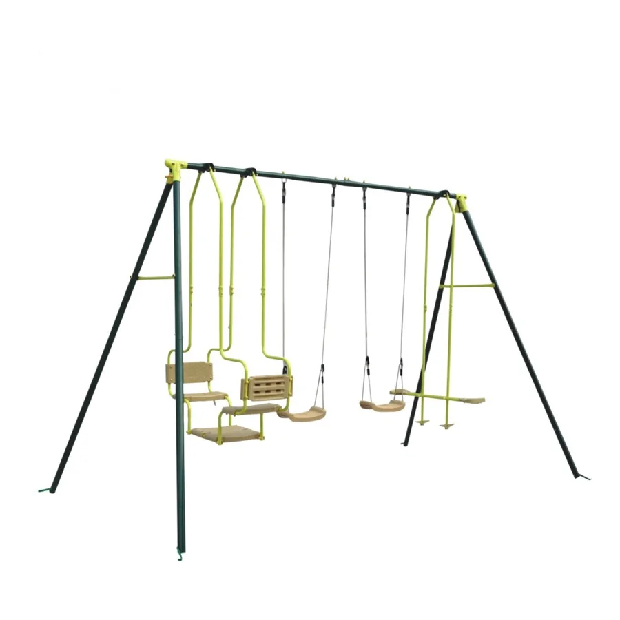 Factory direct wooden frame garden swing chair with 2 seats from china for wholesale