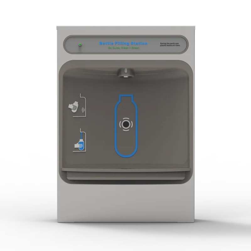 RE35SMS Wall Mount Bottle Filler Bottle Filling Station Surface Mount, Non-Filtered Non-Refrigerated Stainless