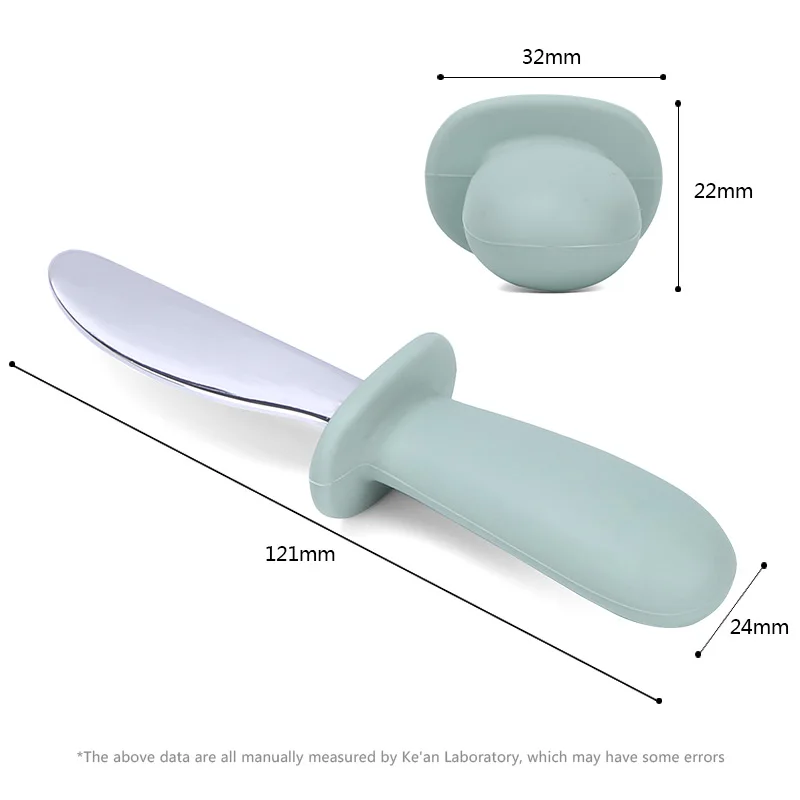 Wholesale Baby Feeding Set Kids Stainless Steel Cutlery Utensils Flatware Spoon And Fork Set With Silicone Long Handle