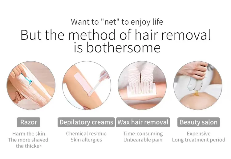 Portable Mini 808nm Diode Laser Hair Removal Home Use Epilator Laser Hair Removal Machine