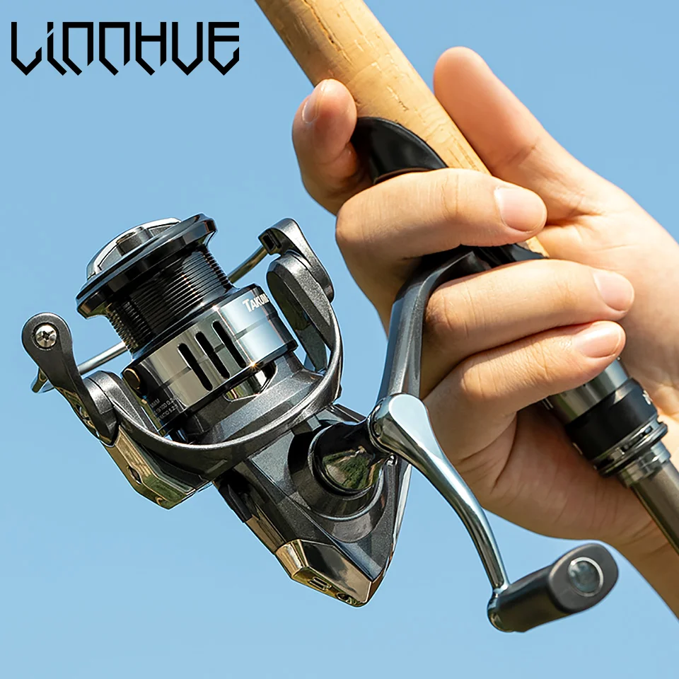 New Arrival LINNHUE LB Shallow Spool Fishing Wheel Metal Spool Fishing Reels Fishing Tackle 10KG Max Drag Wheel UltraLight Wheel