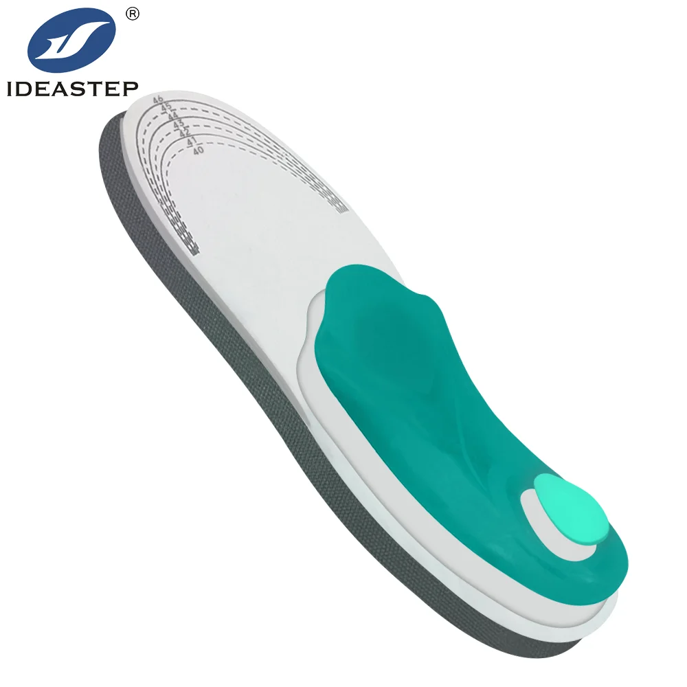 Ideastep Adjustable 3/4 Length Arch Supports Plantar Therapeutic Anti-slip Silica Gel Feet Insoles Heel High