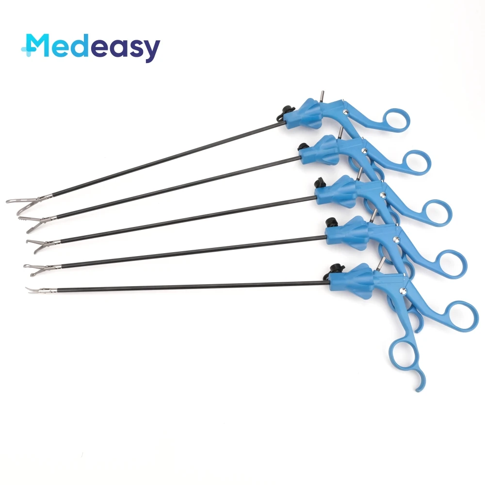 Laparoscopic Reusable Surgery Grasper 5mm Medical Laparoscopy Surgical Grasping Instruments Blue Handle