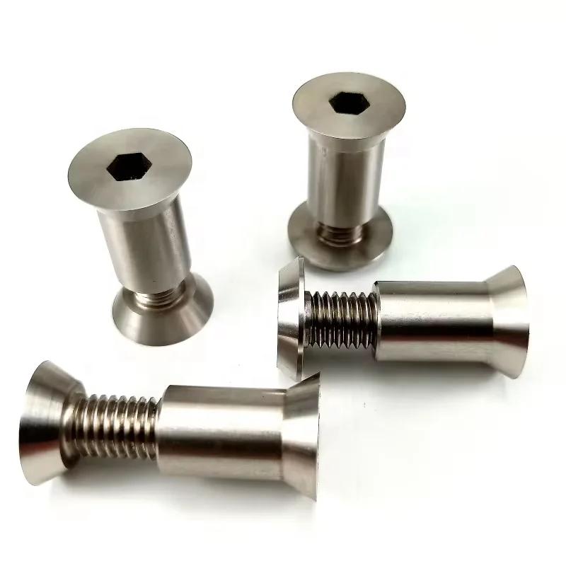 Custom Stainless Steel Double Lock Bolts Screws Flat Head Allen for Furniture Metric Measurement System