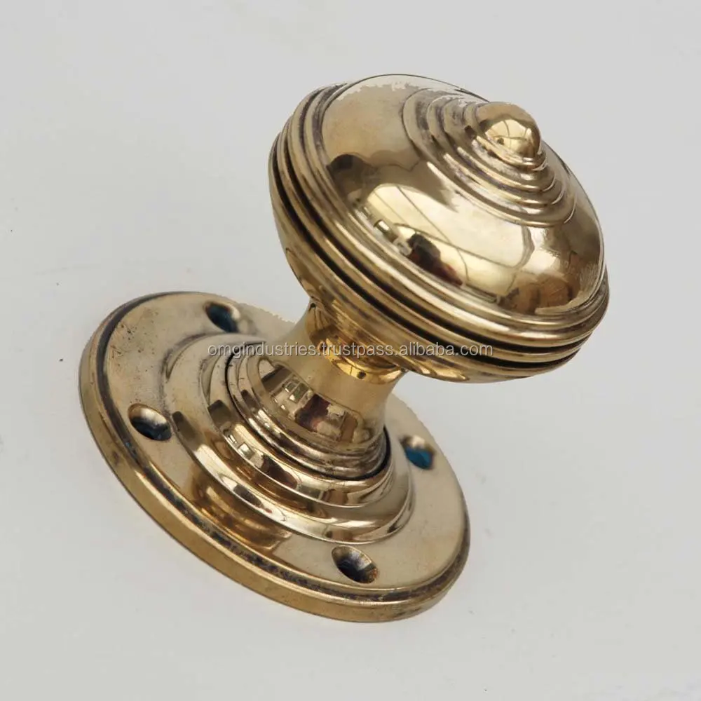 OMG Industries Polished Brass Door Handle Knob Decorative Pull for Kitchen Furniture Hardware ceramic Knobs  Cast iron Black  Mo