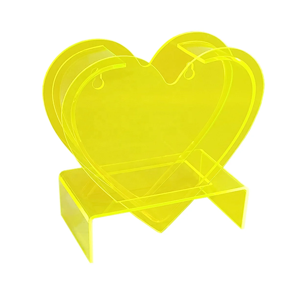 Clear Heart Shape Flower Vase Acrylic Vase Centerpieces