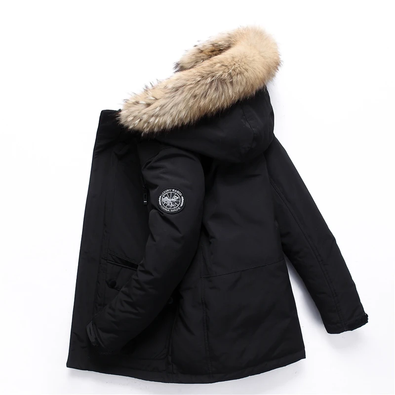 
The waterproof canada outdoor winter coat thick medium foldable down brand jacket for men and women 