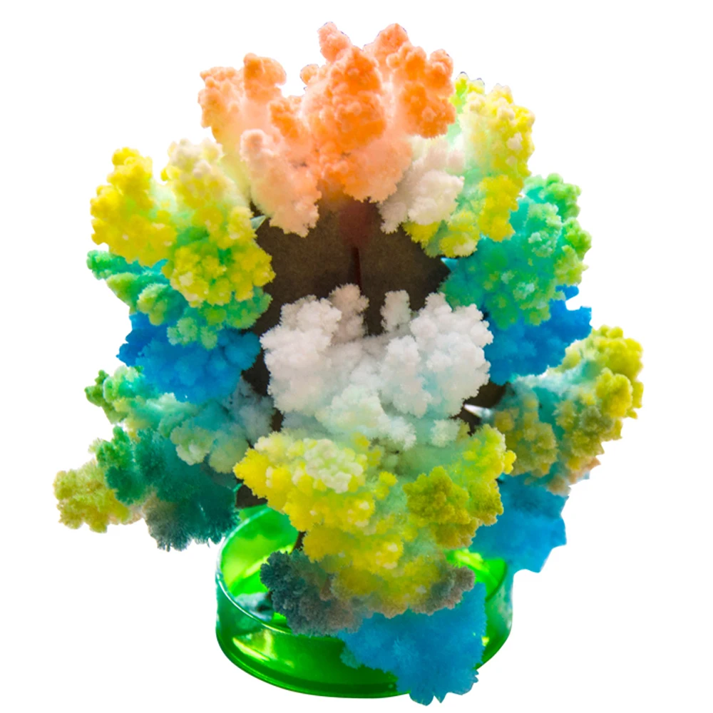 Wholesales hot selling Magic Christmas  Decoration Colorful Tree Toy Paper Tree Blossom Set Creative Magic Crystal Tree