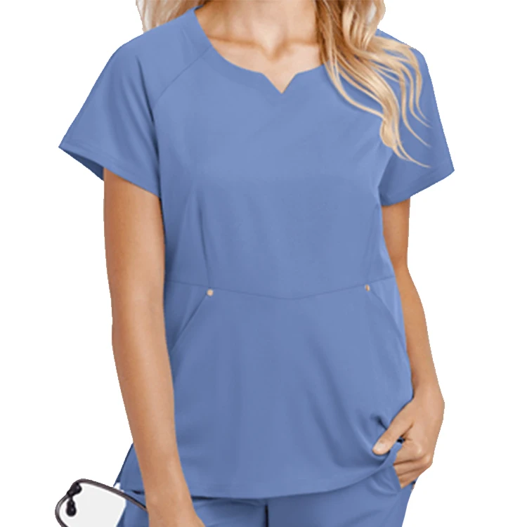 hospital clinic customized Scrub  European nurses top and pants medical uniform