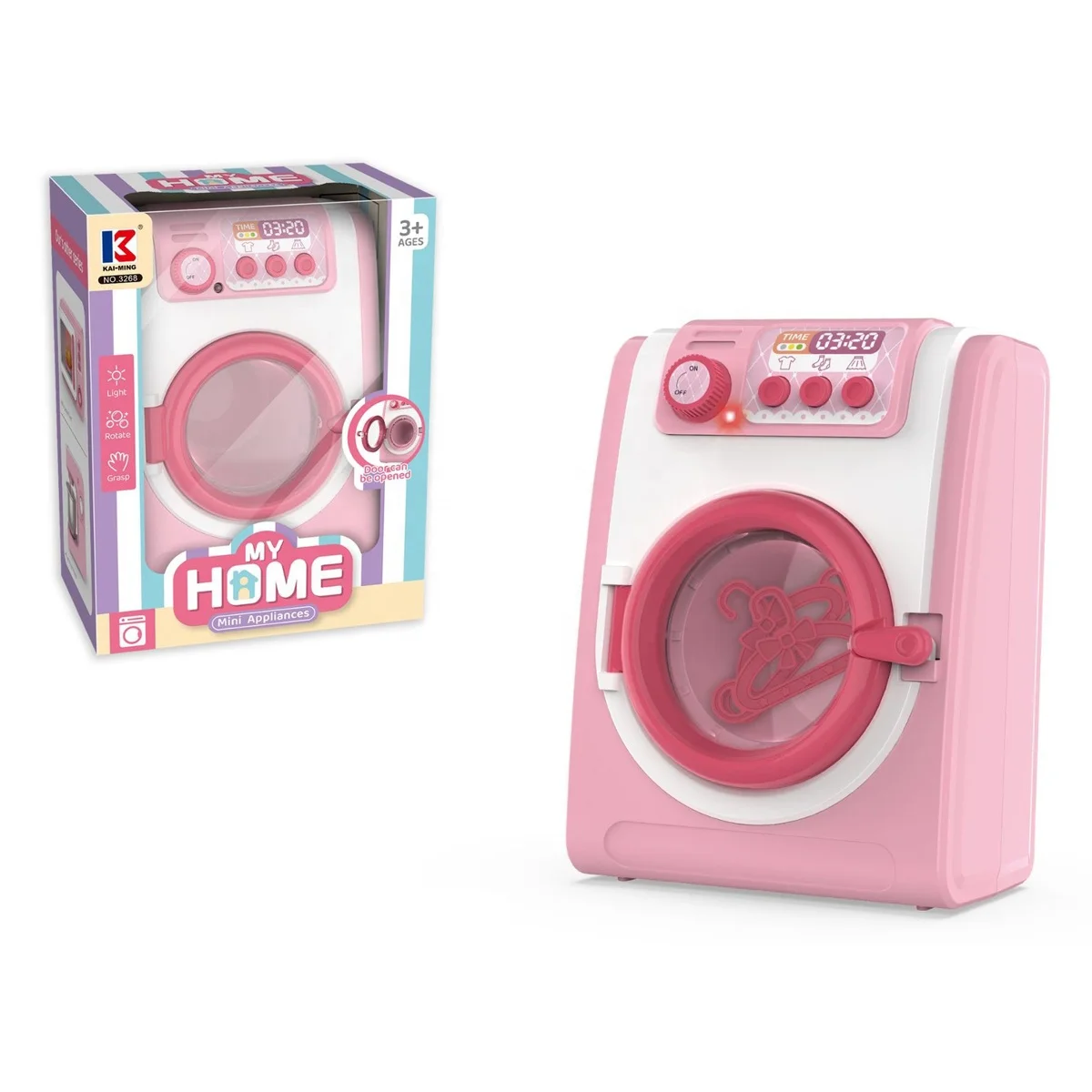 Hot Sale Simulation Mini Microwave Washing Machine Model DIY Best Pretend Toys Preschool Toys Kitchen Toys For 3+