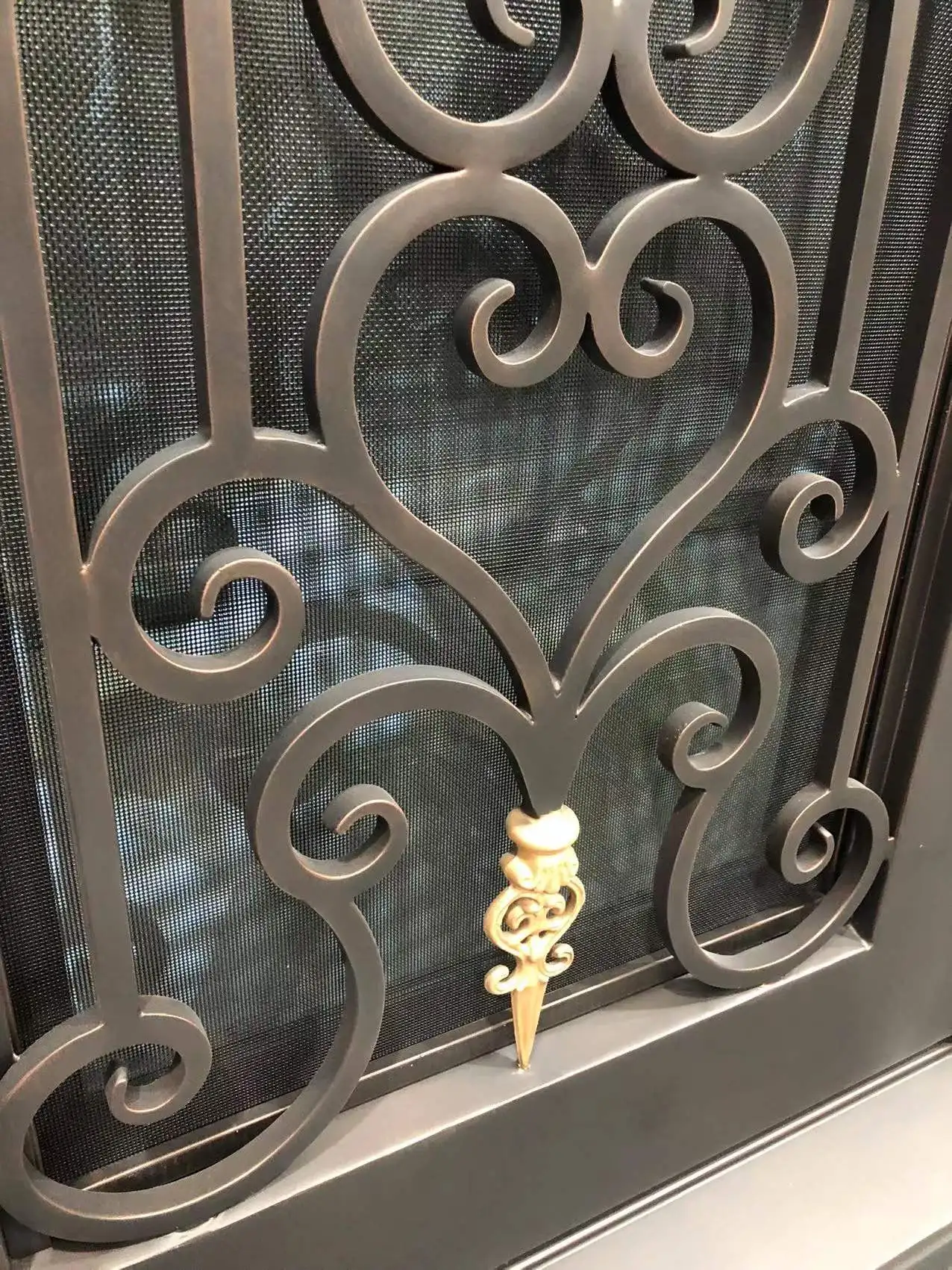 Factory Wholesale Iron Door  Wrought Iron French Doors Wrought Iron Door