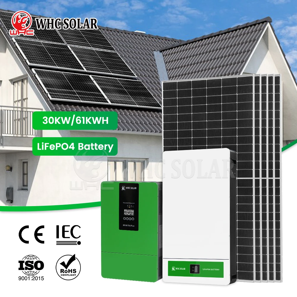 Commercial Solar Panels System 30KW System Solar 5KW 10KW 15KW 20KW 30KW Off Grid Solar Power System