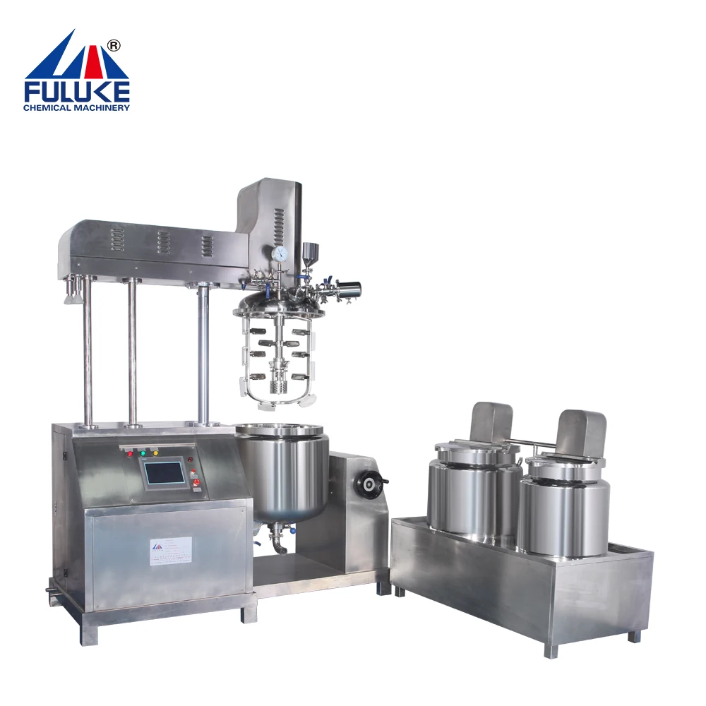 Toothpaste Making Machine Vacuum Emulsifying Mixer Machine With Homogenizer