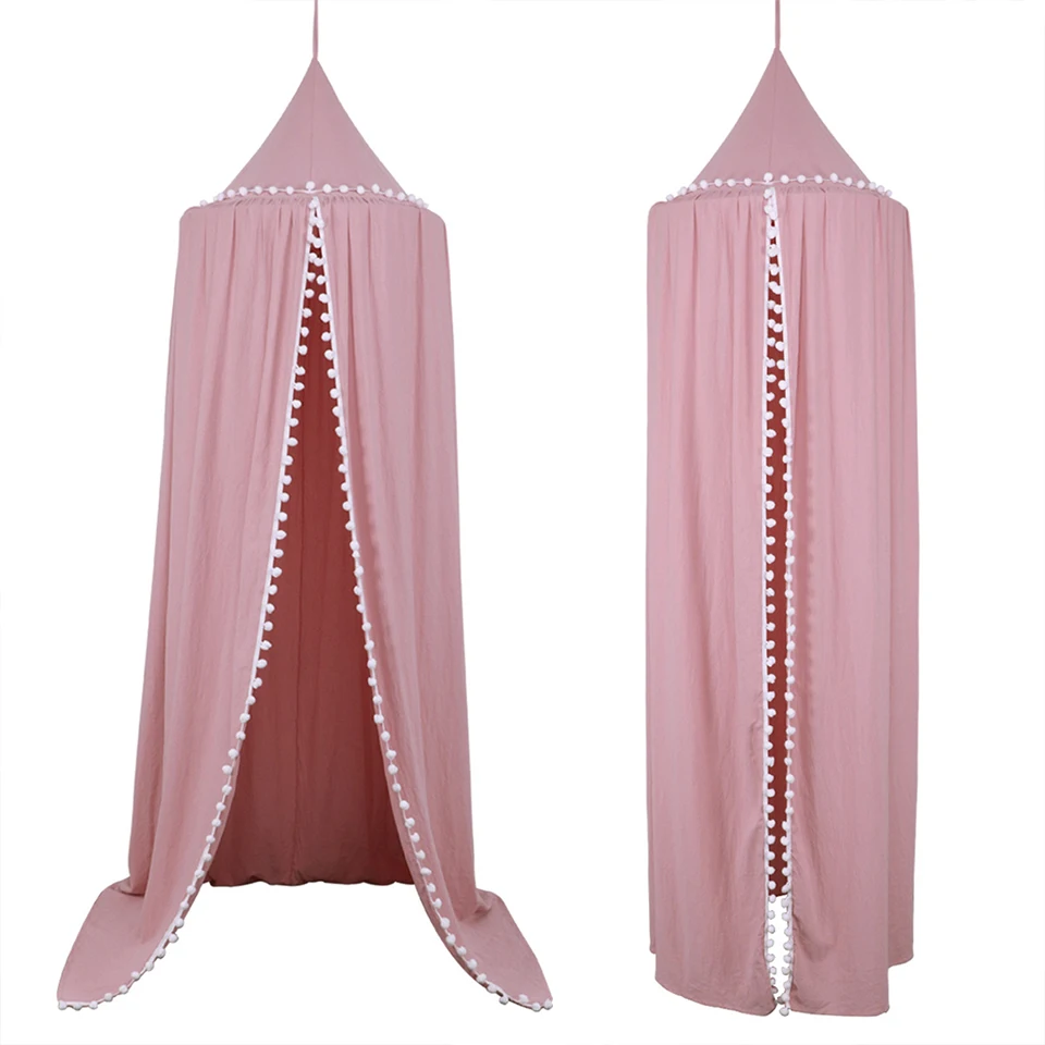 Beautiful Bed Canopy Baby White Pink Yellow Netting Curtain Dome Mosquito Net New Baby sleep Bed Canopy Insect Net