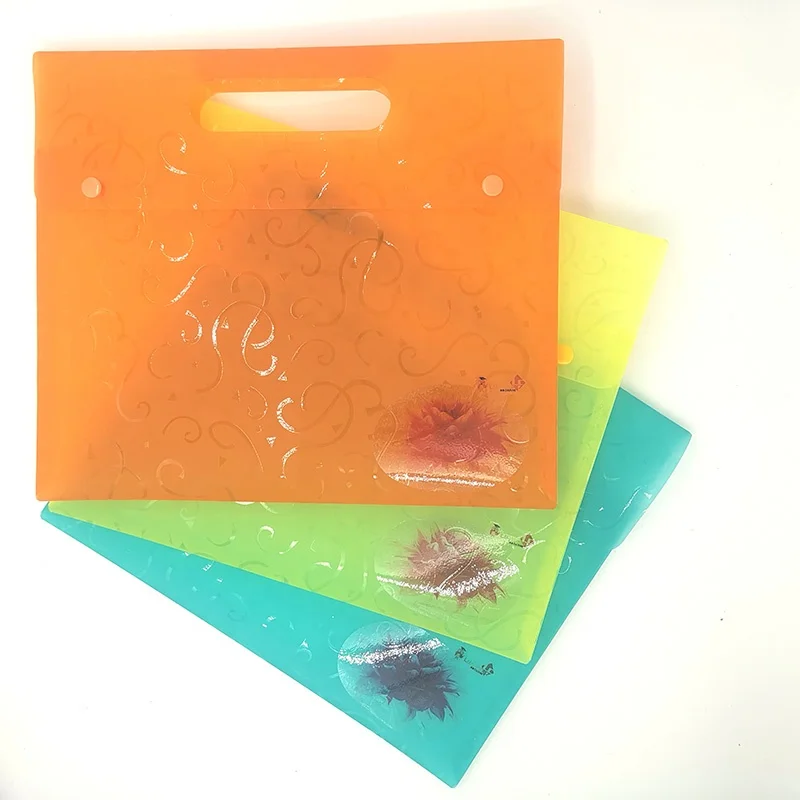 Портативный полипропиленовый водонепроницаемый прозрачный папка для документов A4 с