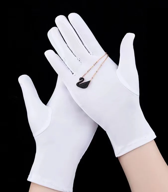 High quality Cotton/Nylon Marching Gloves, Formal Tuxedo Honor Guard Parade Gloves, Eczema and Dry Hands Eczema gloves
