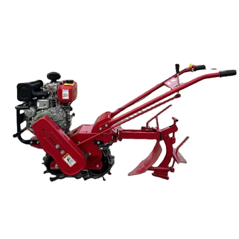 Hot Selling Farm Mini Gasoline Hand Held Tractor Tiller China Factory Sold Rotary Tiller Crawler Micro Tiller