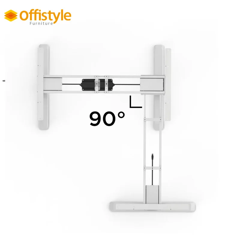 Хорошая цена, Электрический стоячий стол, сидячий стол, офисный стол с 3 ножками, тройной мотор, линейный привод
