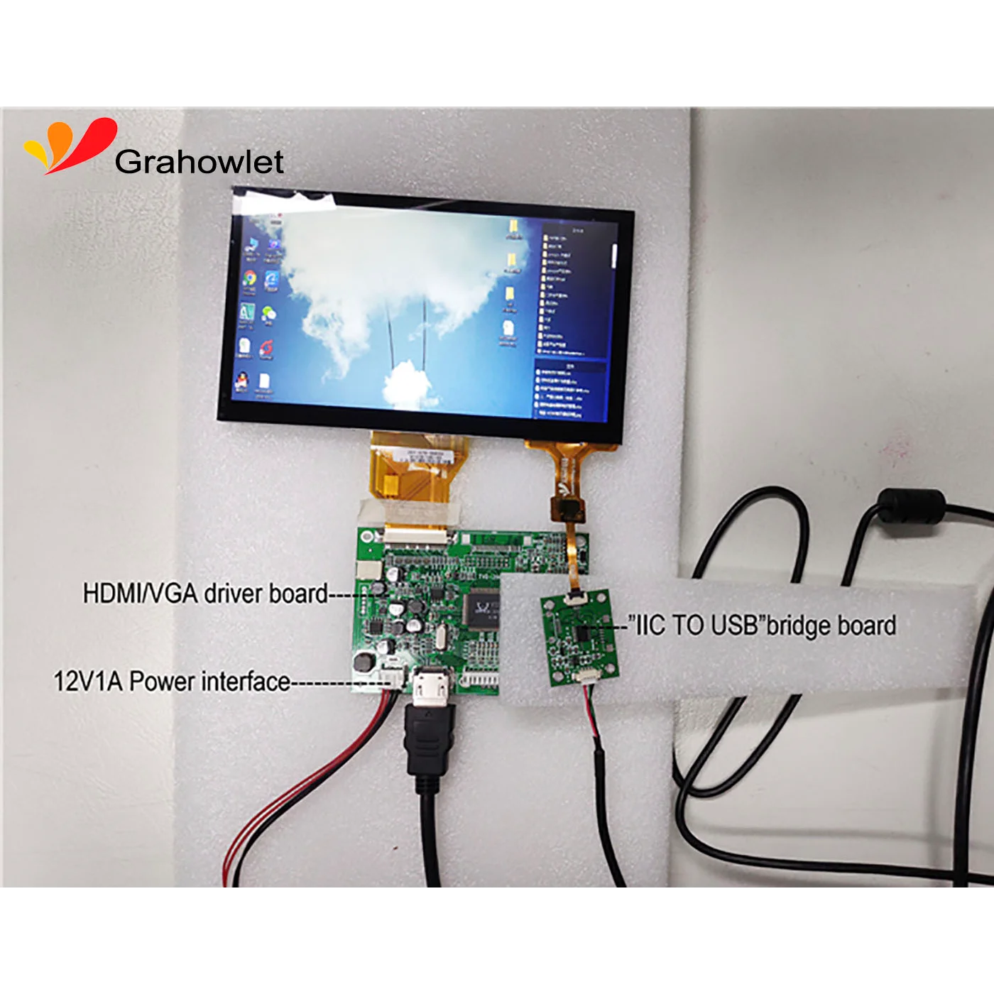 PCAP touch panel 4.3,4.7,5,5.6,5.7,6,7 Inch industrial PCAP tft touch lcd screen display
