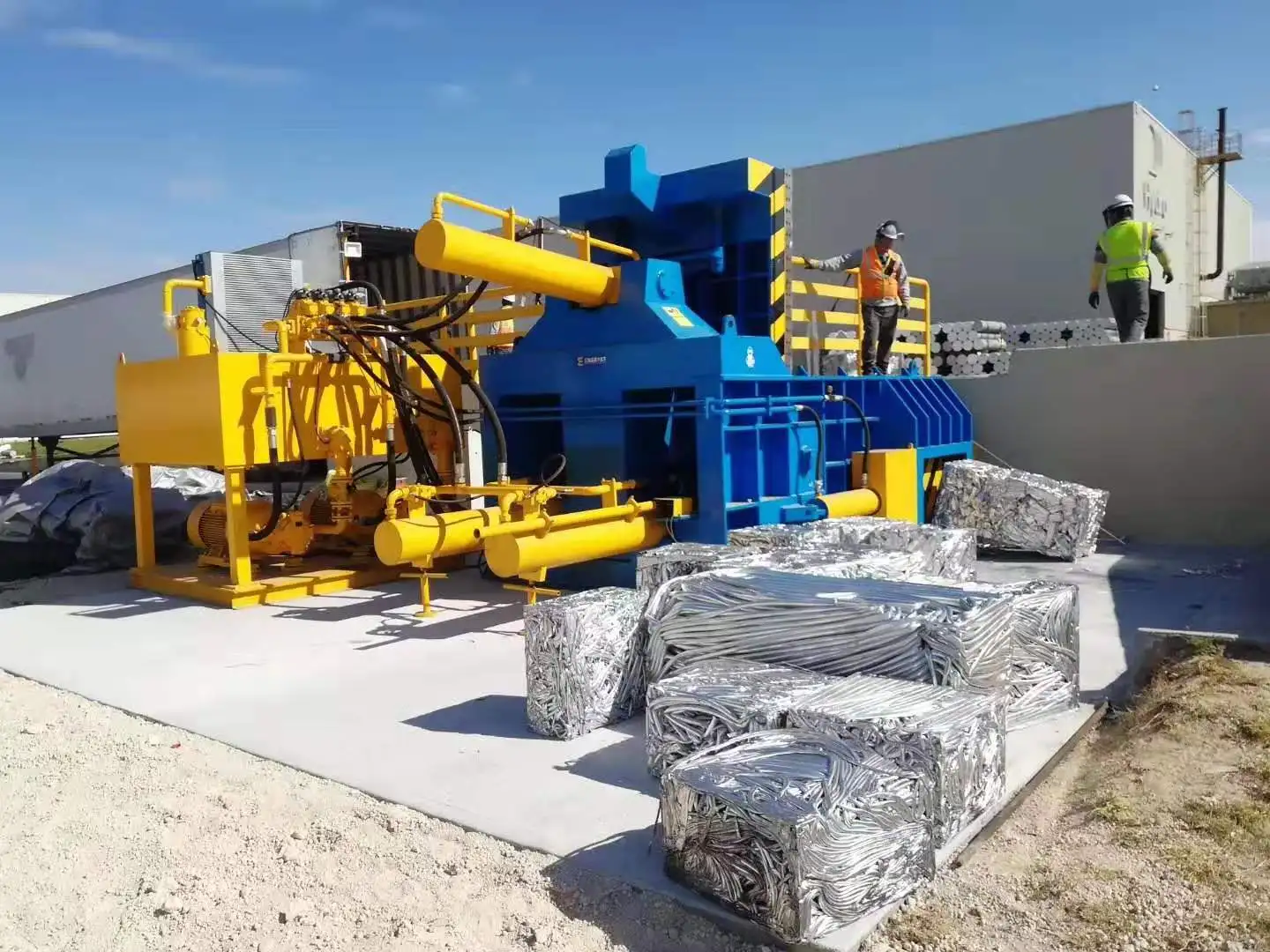 Aluminum Metal Baler Scrap Can Compress Compactor baler baling machine For Metal Recycling