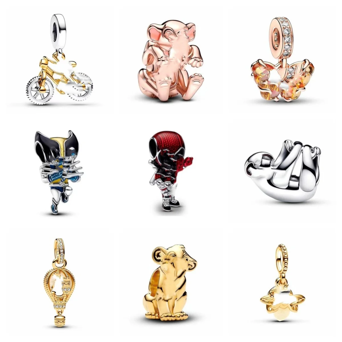Famous Brand Charm 2024 New Wholesale High Quality 925 Sterling Silver Balloon Charms For Pan Bracelets Plata 925 Jewellery