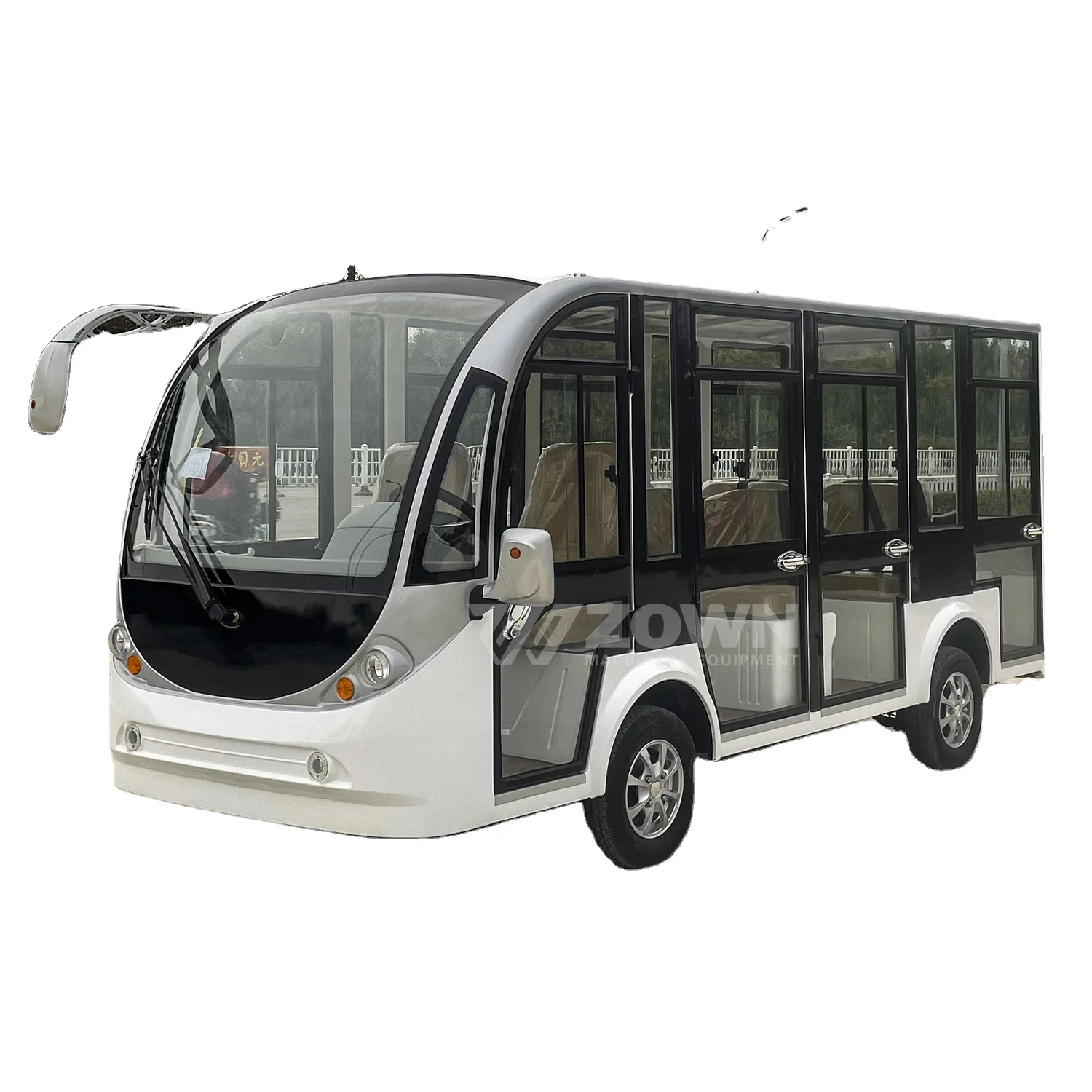 Certification Solar Sightseeing Bus Car Electric City Shuttle Passenger School Bus for Sale