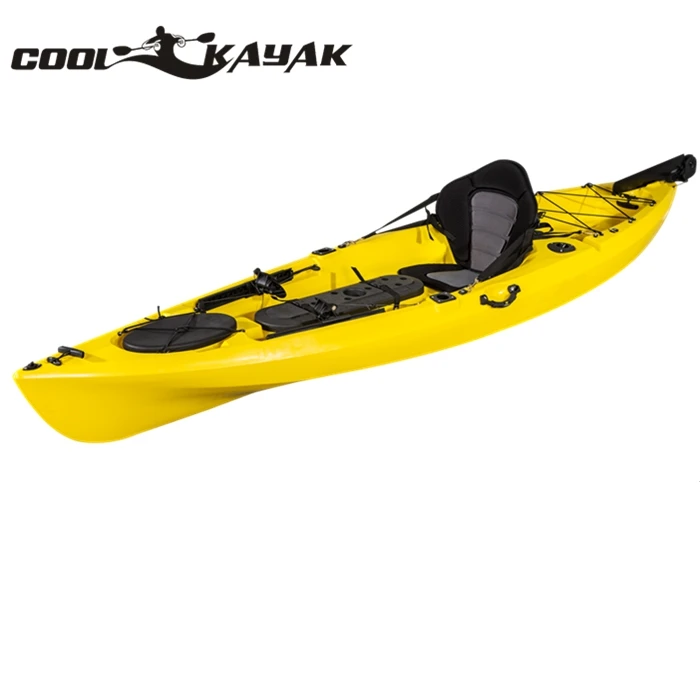 New Design 10ft Sit On Top Rotomolded Fishing Kayak With Rudder System Clear All-purpose Kayak