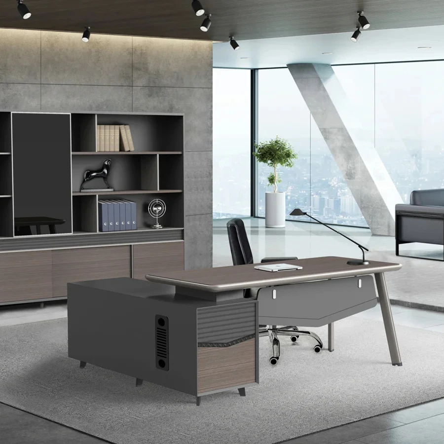 Коммерческий прочный современный роскошный эргономичный стол для руководителей модульная рабочая станция компьютерный с выдвижным ящиком