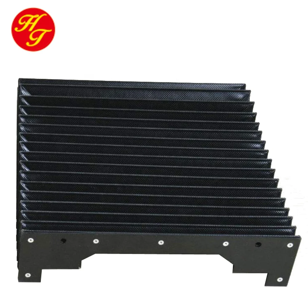 CNC way rubber accordion cover bellows dust cover flexible plastic cover