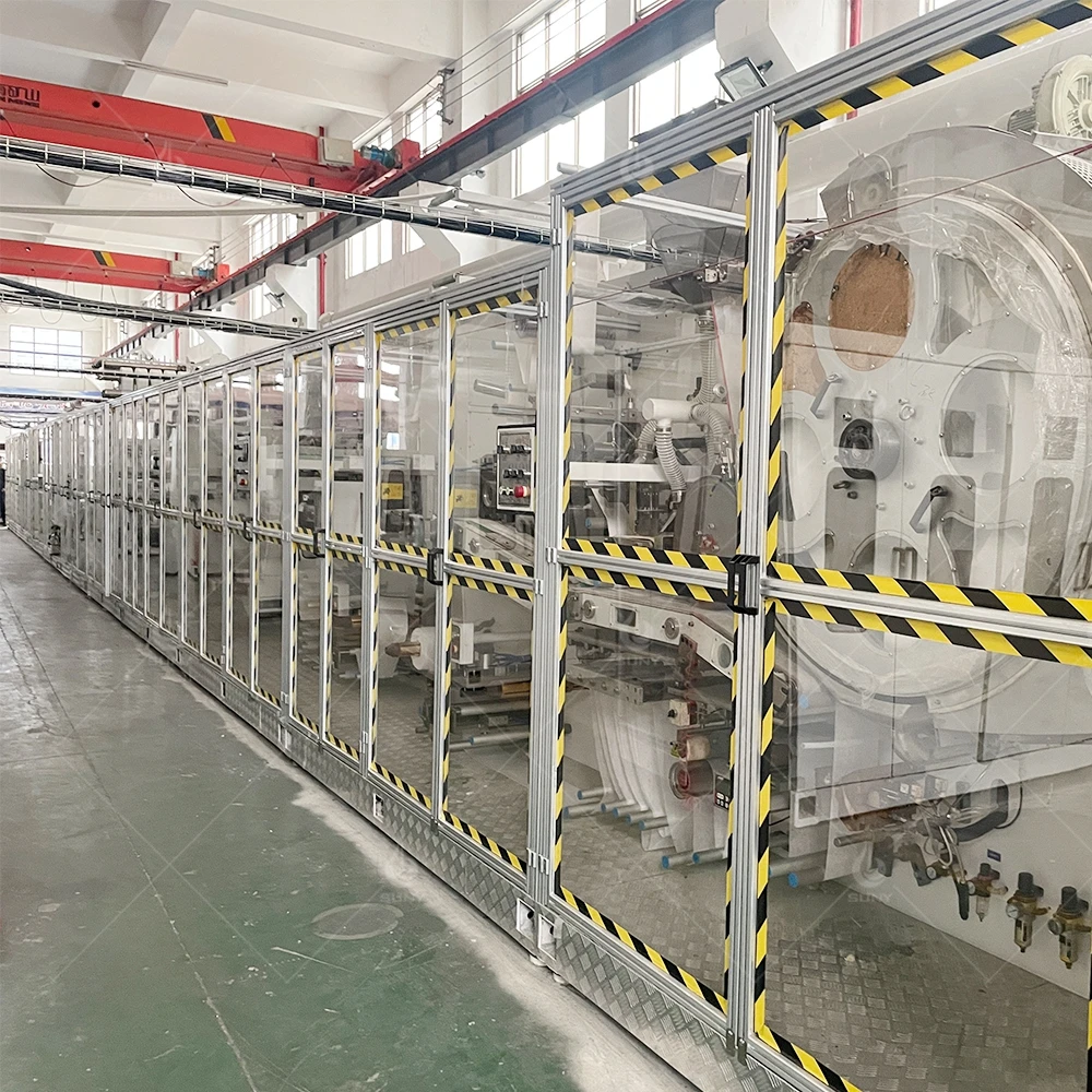 Bamboo Baby Diapers and Wet Tissue Production Line with Newborn Baby Diaper Packing Machine Price