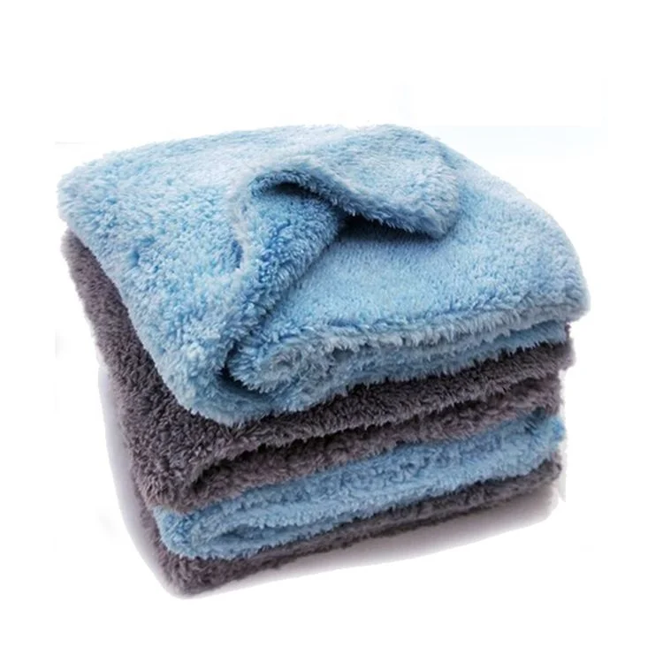 Korea quality edgeless 500gsm coral fleece plush car buffing towels