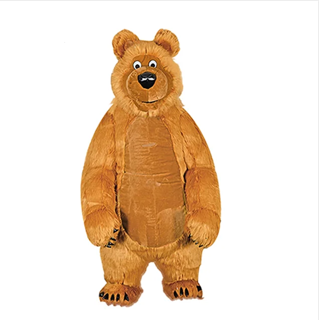 1.70m wedding care bear mascot costume  inflatable bears Clothing  masha and the bear mascot costume for adults