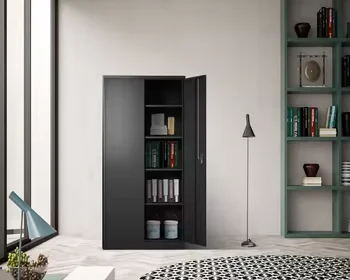 Office Metal Tall Garage Storage cabinet Adjustable Shelves Locking 2 Doors steel cupboard Filing Cabinet