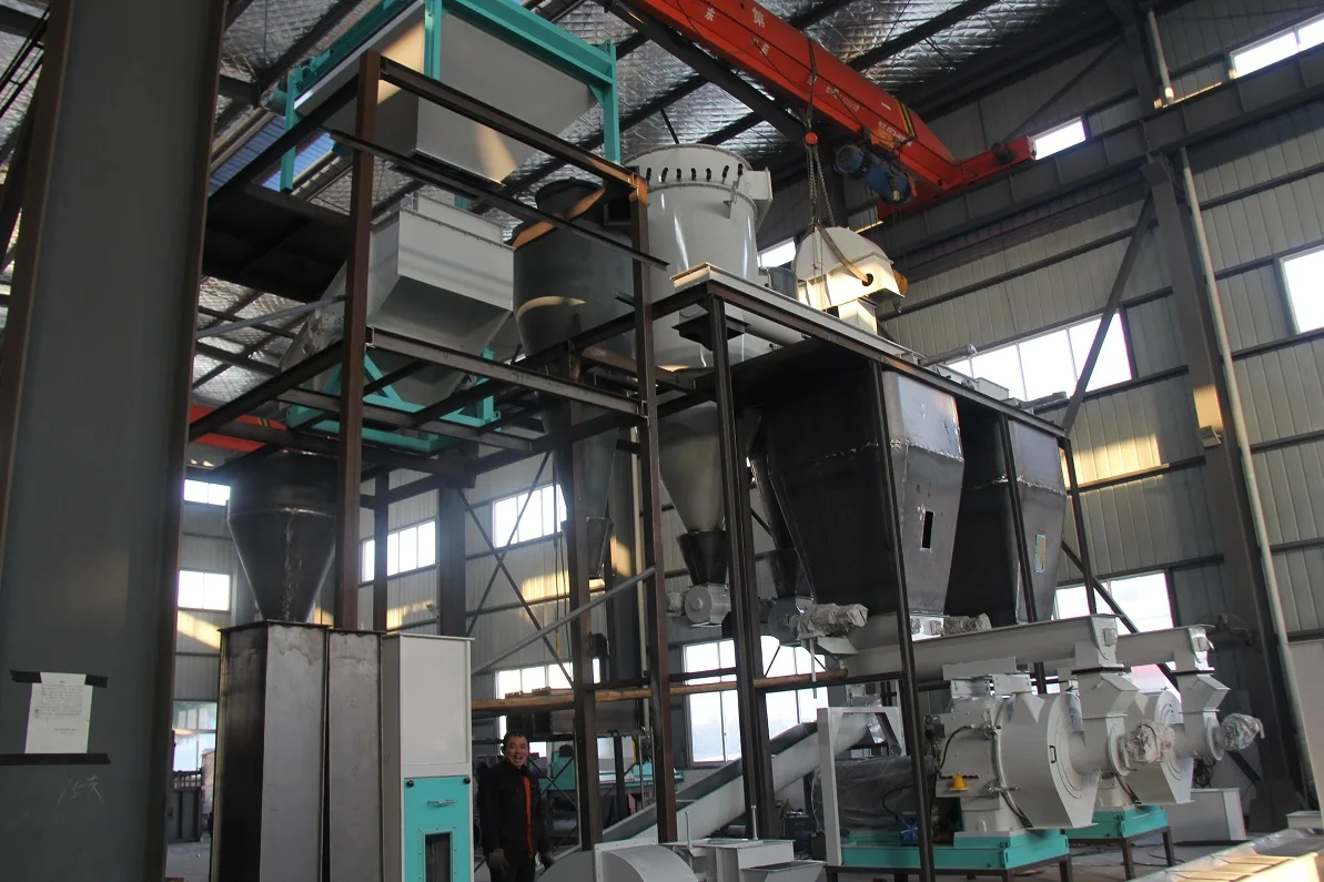 6mm/8mm 1t 2t 3t 4t 5t 6t 8t 10t/h Full automatic Industrial factory price CE Certificated complete wood pellets lines price