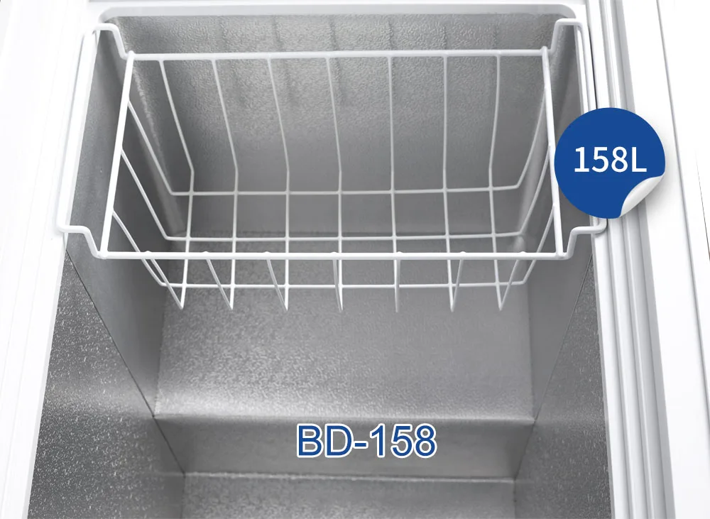 308L Supermarket Big Chest Freezer Manufacturers Meat
