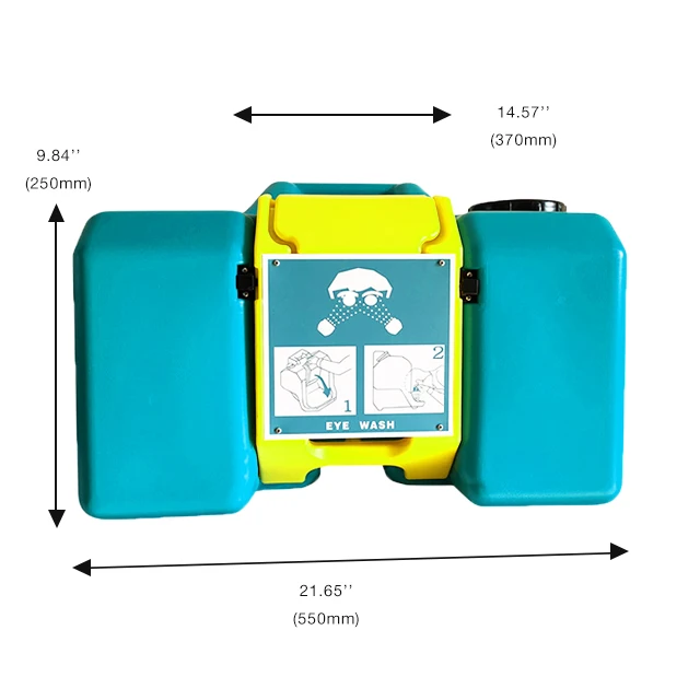 8 Gallons (30L) portable green eyewash station suitable for no water source place