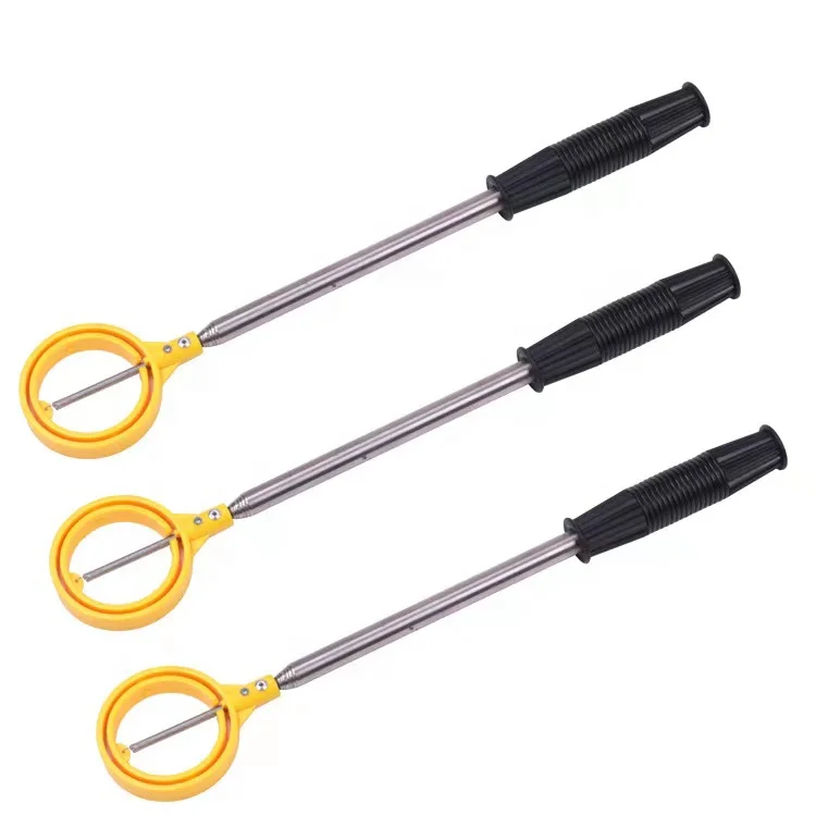 Superlight Weight 8-section Antenna Stainless Steel Golf Ball Retriever With Automatic Locking Scoop