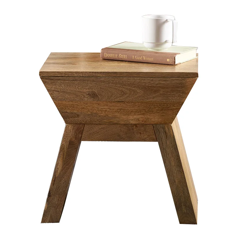 
Wholesale High Quality Modern Bedroom Furniture Solid Wood Bedside Table 