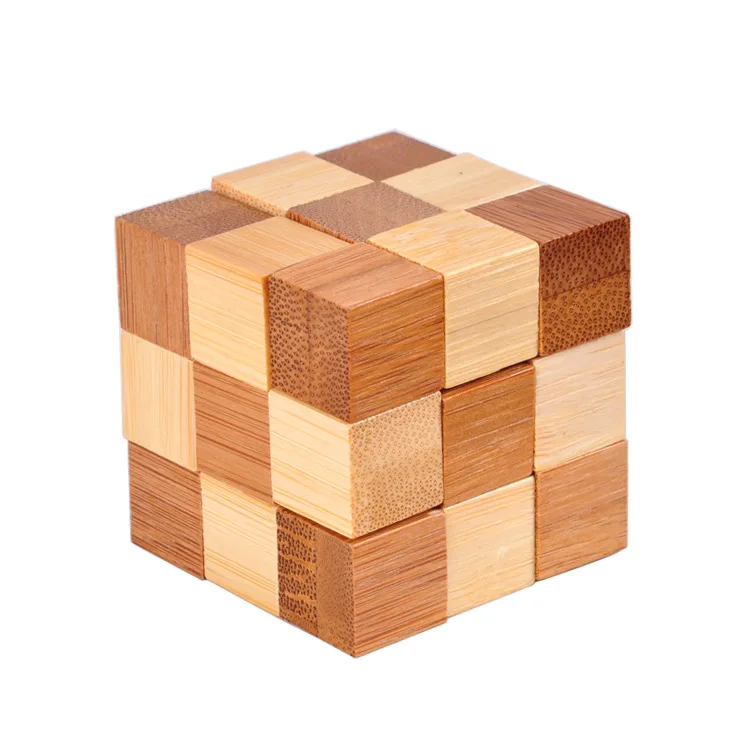 China Kongming lock Luban lock Classic wooden Brain Teaser puzzle 3D toys