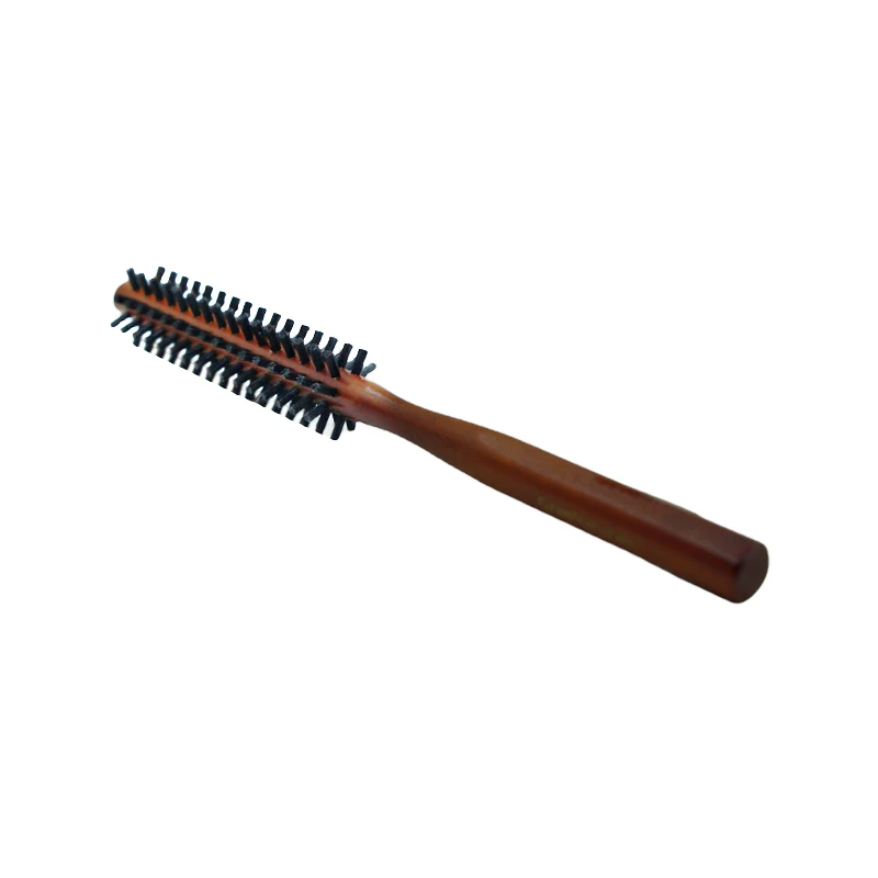 Made in China Wholesale wooden roller comb home salon styling bristle and nylon roller hair brush round hairbrush