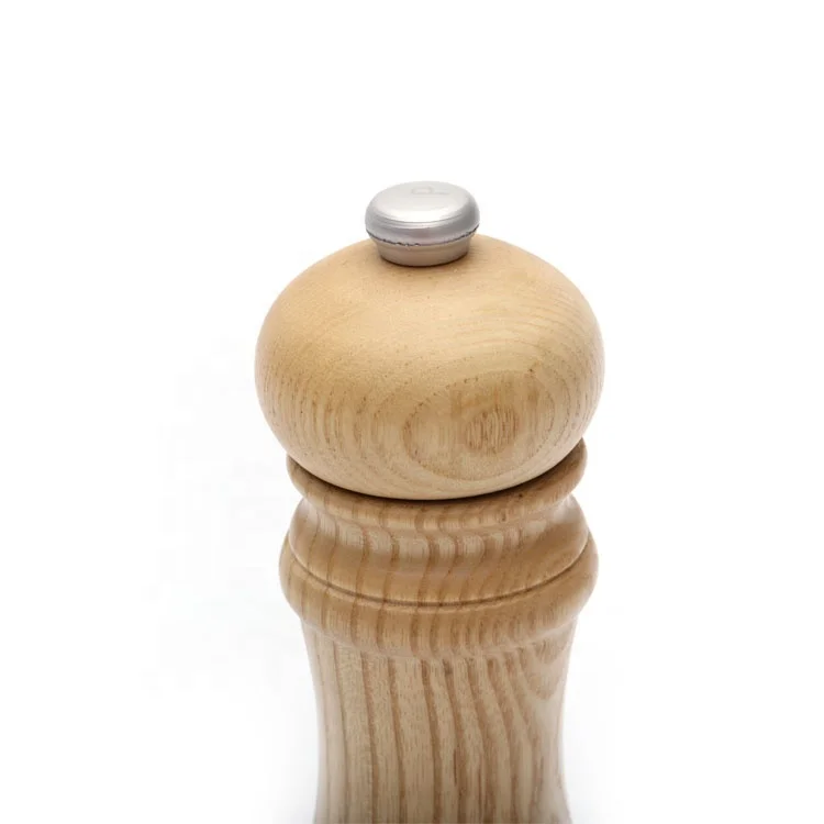 Wholesale Manual Refillable Ash Wood Salt and Pepper Mill Grinder with Adjustable Coarseness
