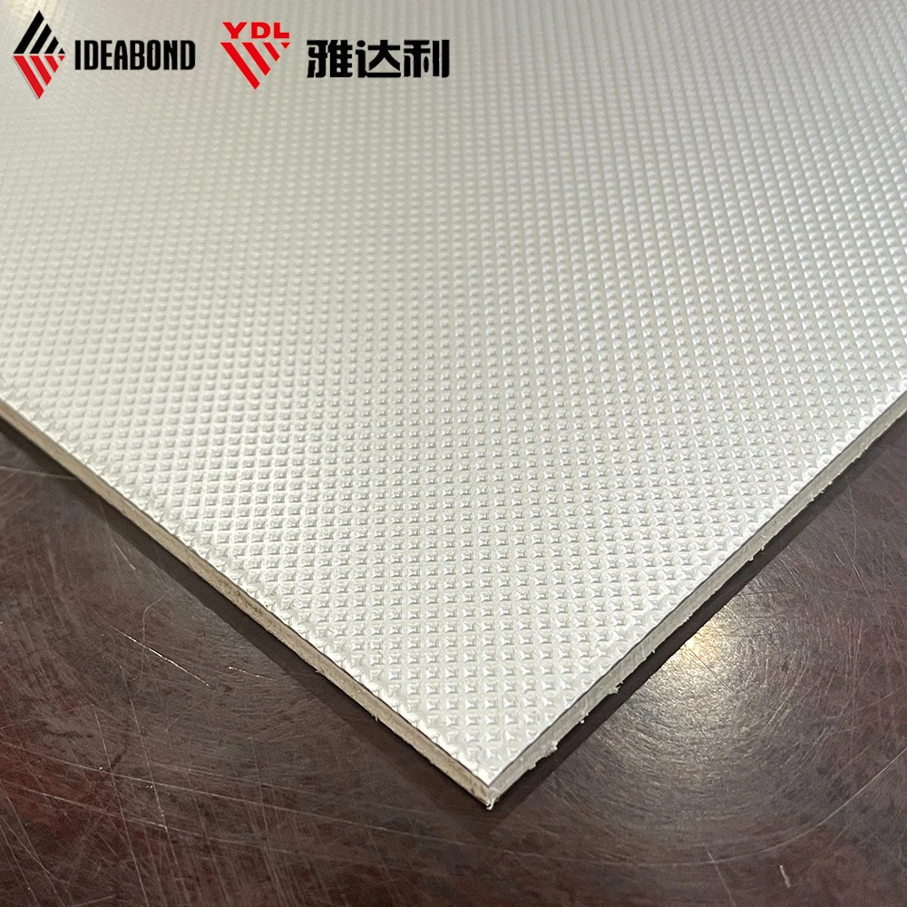 paint coating decoration wall embossed 3D panel aluminum composite panel  orange skin surface