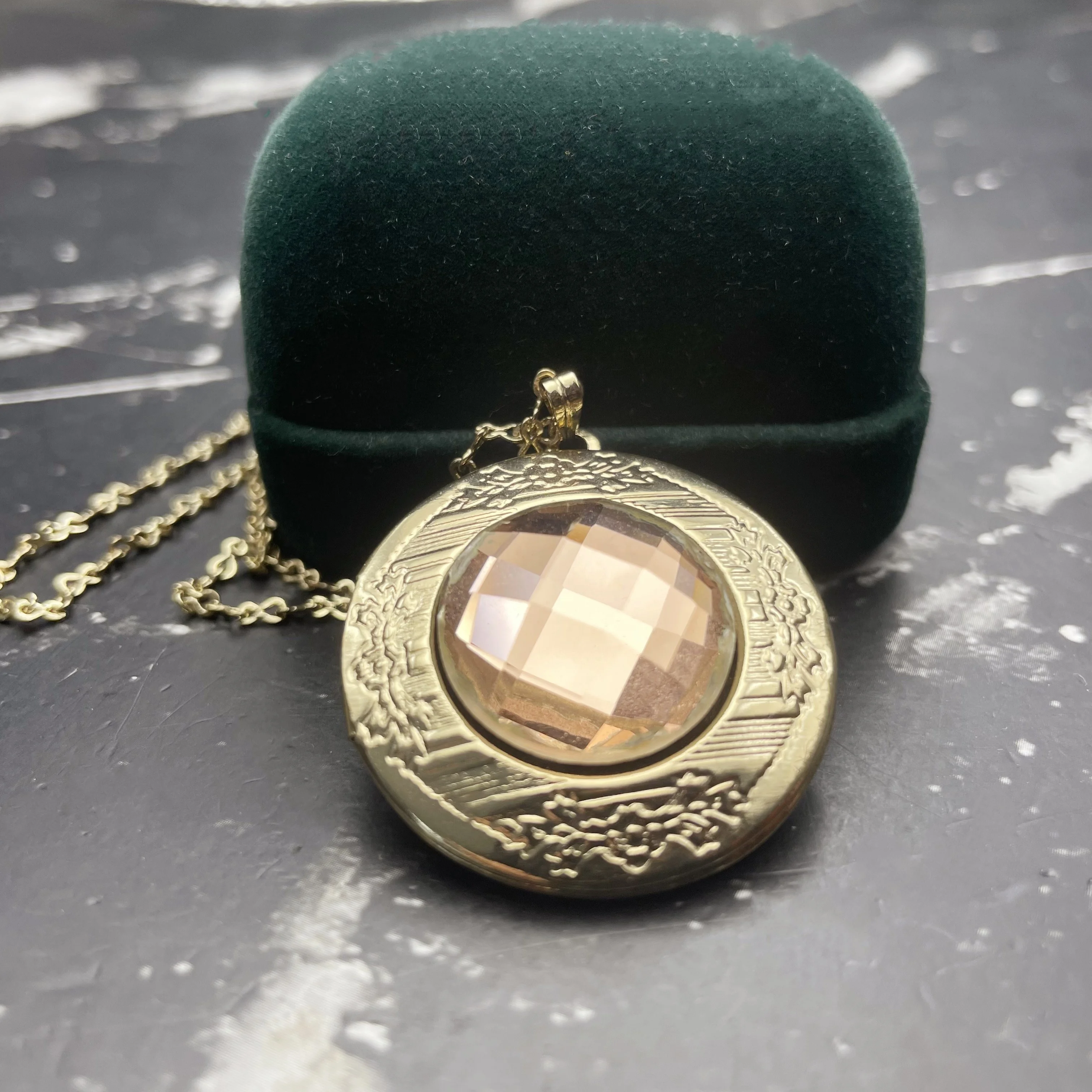 Очаровательный дизайн кулон Платиновое Покрытие фото коробка красивая память ожерелье для девочек