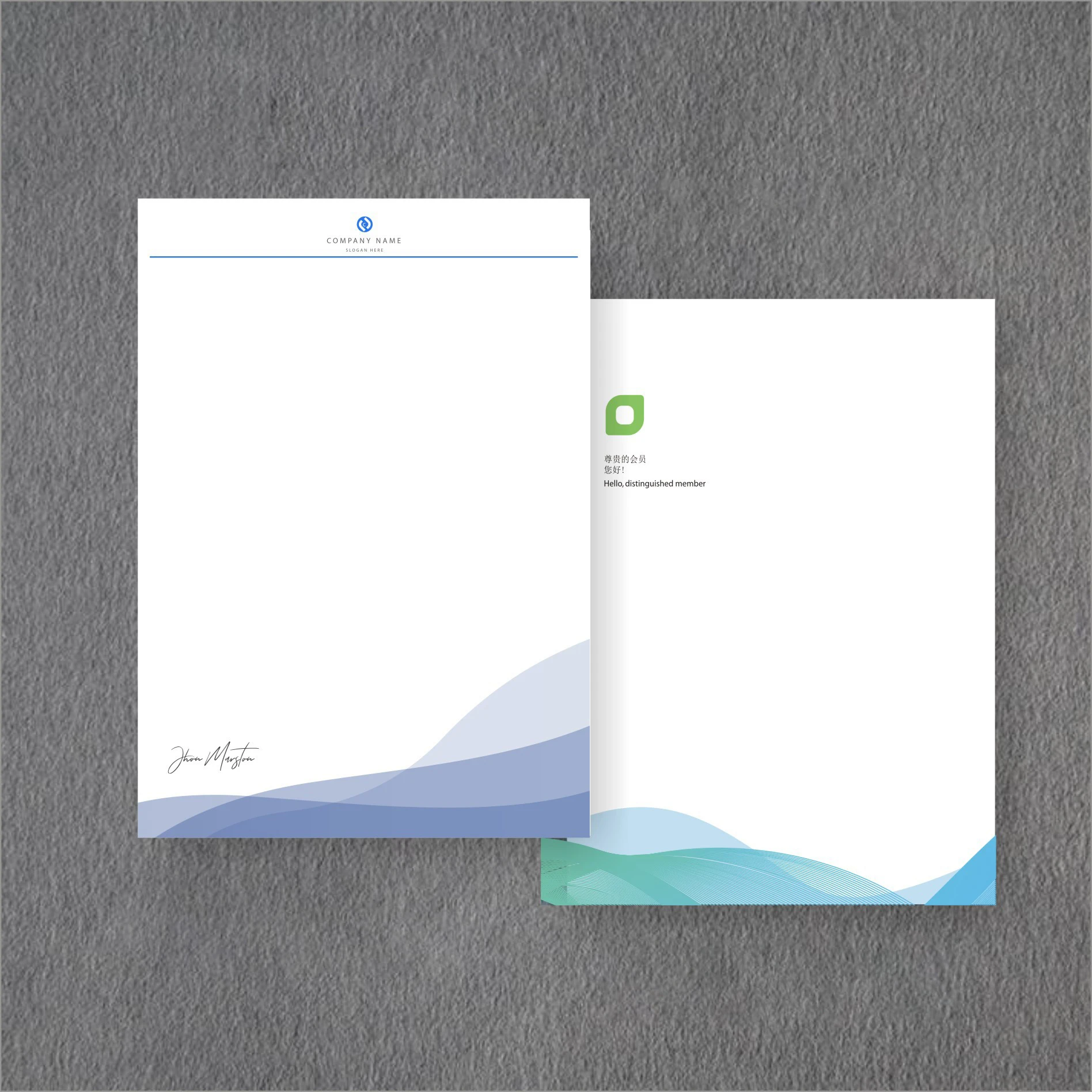 Stationery Products Custom Company Letterhead Custom Printing Logo Corporate Letterhead