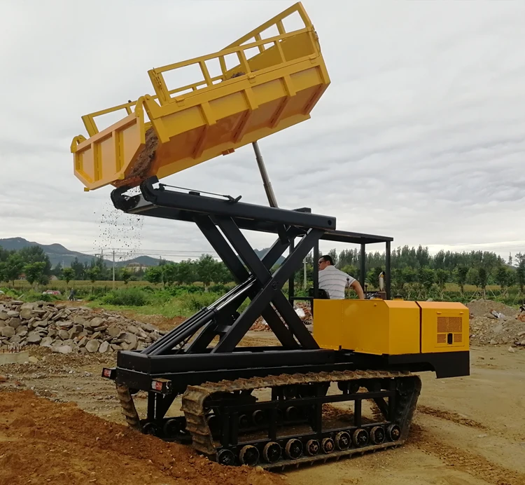 
Mini Crawler Dump Trucks with simple cabin from China 