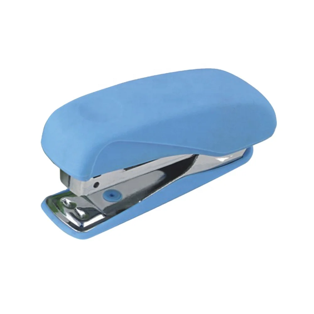 Mini office student 12 sheets paper plastic children kids promotional small stapler