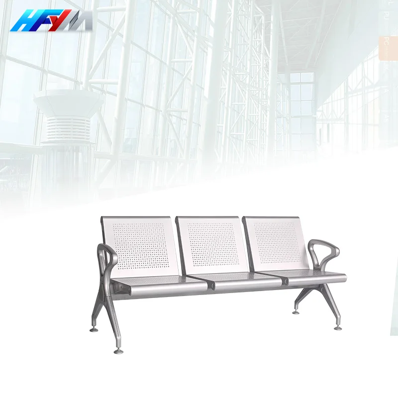 Metallic Waiting Chairs the Price of Steel Chair 4 Seat for Hospital
