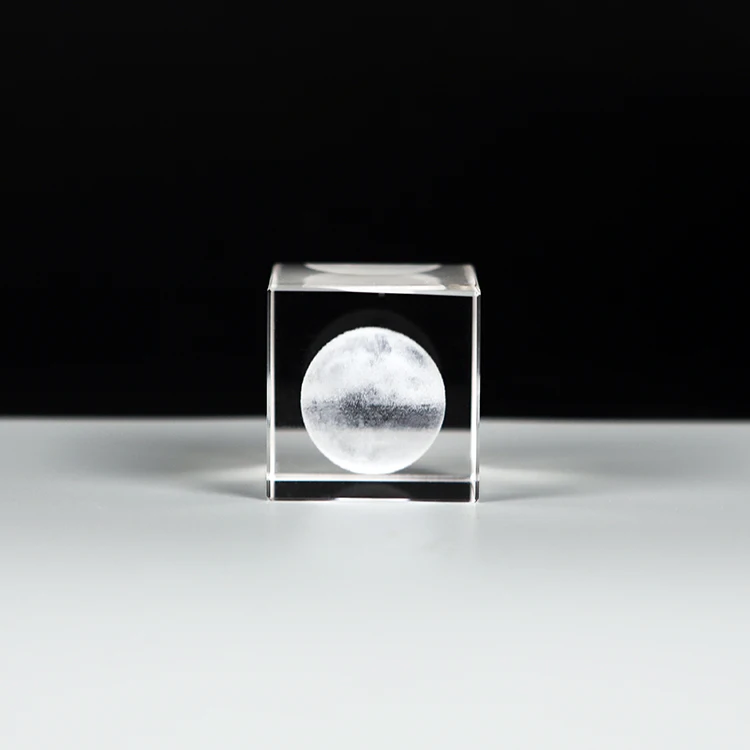 Hot Sale K9 Crystal Square 3d Crystal Cubes Custom Engraved Laser Engraved 3d Crystal Cube For Souvenirs