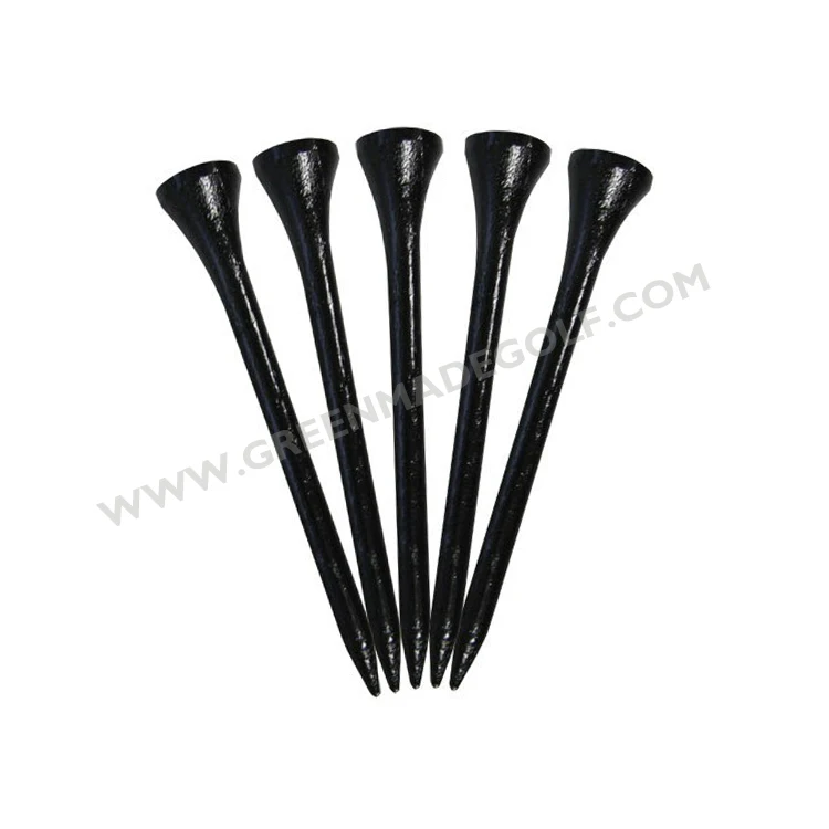 Bulk mini middle long size golf tees 2 stripes circle golf tees wood bamboo material endurable cheap bulk packing golf accessory