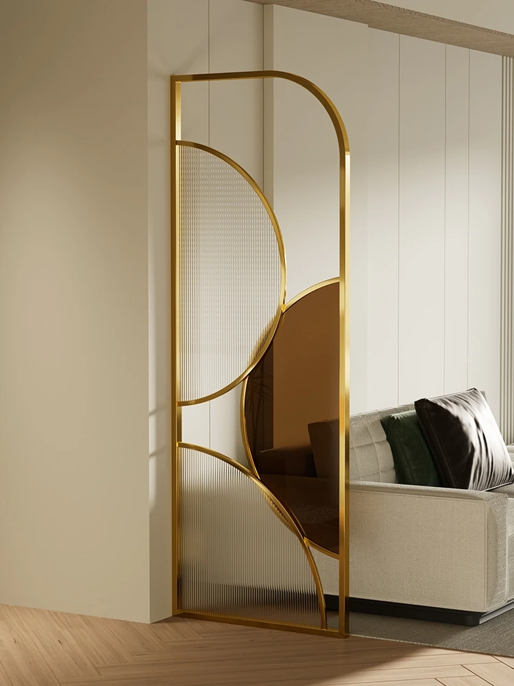 Metal luxury room dividers for living room and dining room partition designs